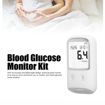 Glucose Monitor Kit – LCD Display, 25 Test Strips & 25 Lancets Included